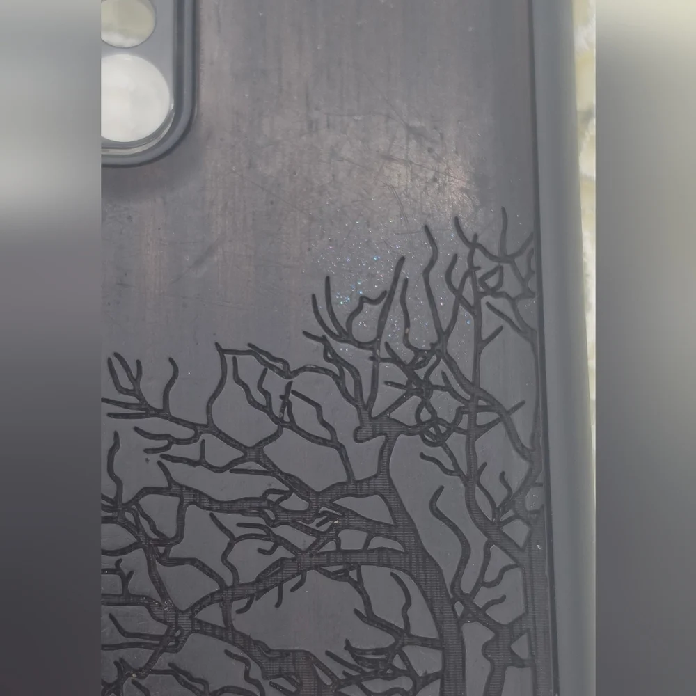 Carveit Dark Wood Tree Phone Case
